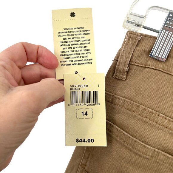 NWT BOY'S LUCKY BRAND SLIM FIT KHAKI PANTS - 14 - Picture 6 of 7